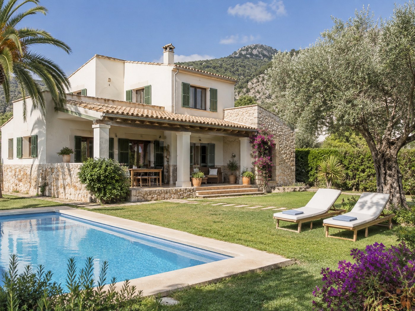 Finca mallorquina con piscina y jardín lista para la venta